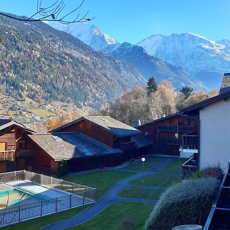 Appartement Meuble Avec Vue Sur Les Montagnes Et Piscine L'Ete Saint-Gervais-les-Bains Eksteriør bilde