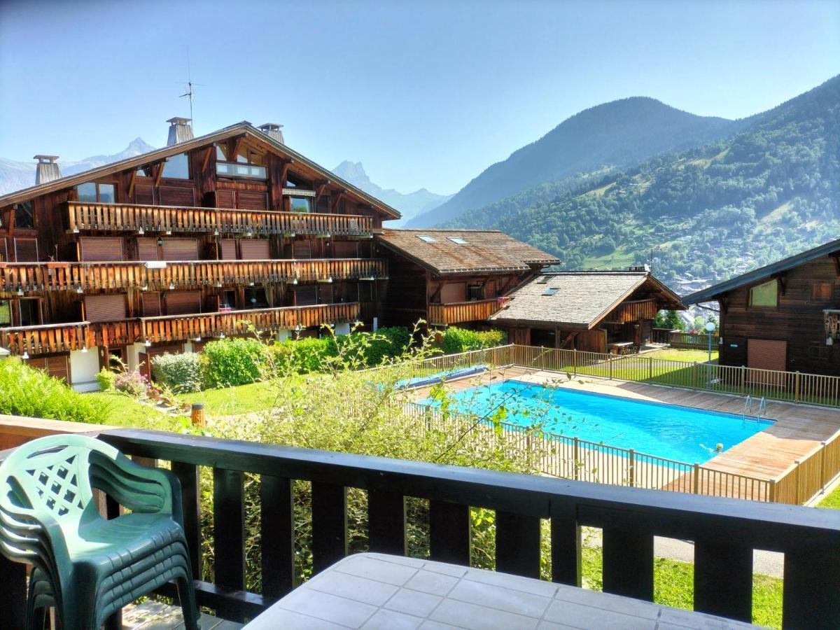 Appartement Meuble Avec Vue Sur Les Montagnes Et Piscine L'Ete Saint-Gervais-les-Bains Eksteriør bilde