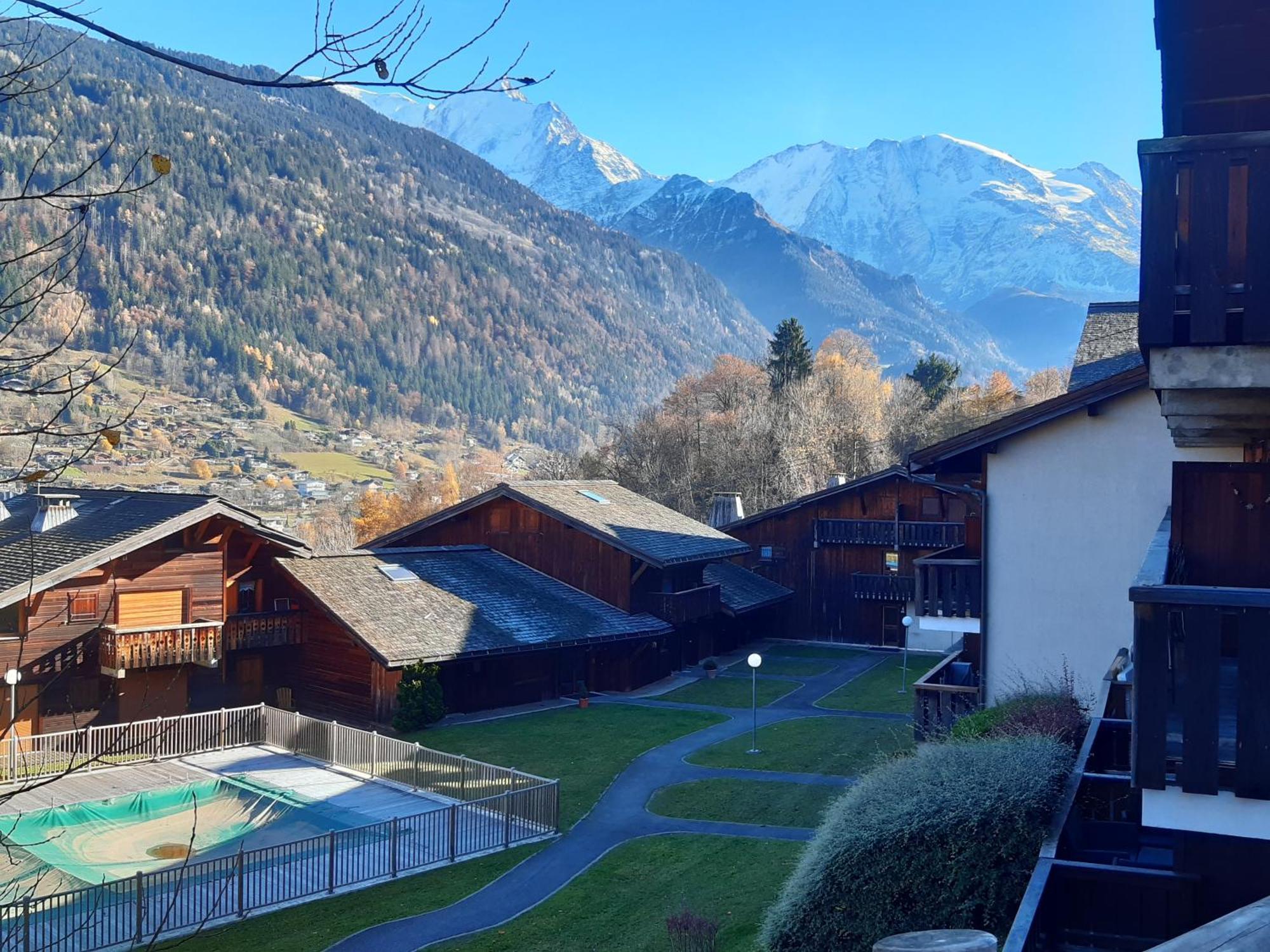 Appartement Meuble Avec Vue Sur Les Montagnes Et Piscine L'Ete Saint-Gervais-les-Bains Eksteriør bilde